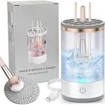 Cisbelw Electric Makeup Brush Cleaner, Quick Efficient Machine for Deep Cleaning All Types of Brushes, Portable Compact Design for Travel Home Use, for