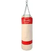 Heavy Duty Pro Punching Bag with Chains Empty Red