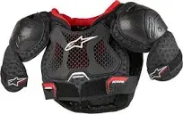 Alpinestars Youth Bionic Action Kickstart Black/Red Motocross Chest Guards-7-9