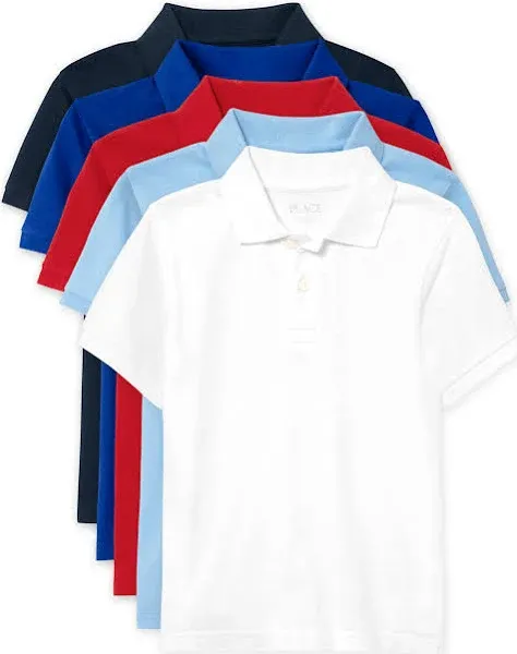 The Children's Place Boys Multipack Short Sleeve Pique Polo