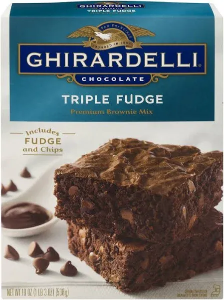 Ghirardelli Premium Brownie Mix Triple Chocolate