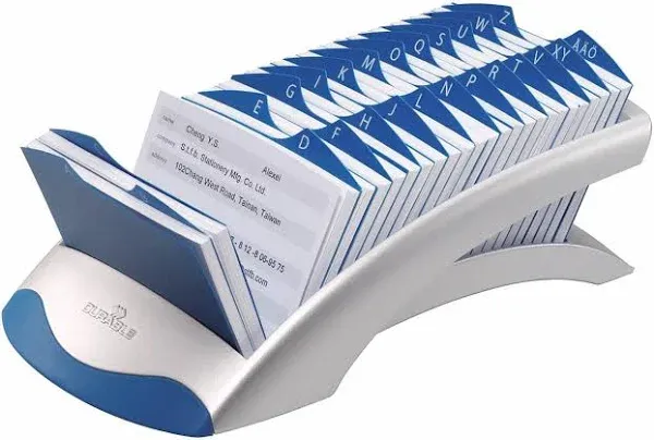 Durable TELINDEX Desk Address Card File Holds 500 4 1/8 x 2 7/8 Cards ~NEW~