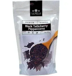 The Spice Lab Black Tellicherry Peppercorns for Grinder Packed in The USA