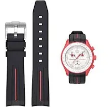 Omega X Swatch Moonswatch Speedmaster Rubber Watch Band