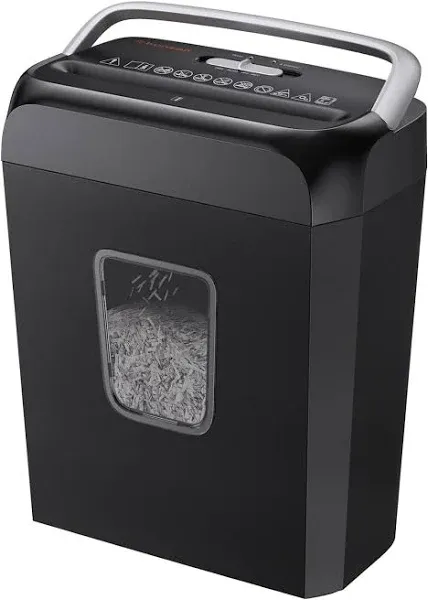 Bonsaii High Security 6 Sheet Document Paper Shredder Micro Cut with 4.2 Gal Bin