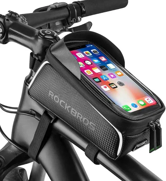 Bike/Bicycle Phone Front Frame Bag, Waterproof, Tube Bag,Cycling Pouch, Bike ...