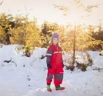 Children&#39;s Rain/Trail Suit, Fiery Red