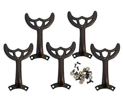 5  Replacement Dark Brown Blade Arms - For 52&#034; Ceiling Fan Harbor Breeze