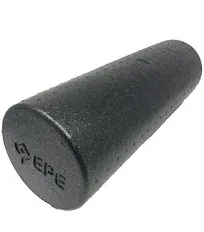 USA High Density 18" Black Foam Roller for Exercise, Yoga, Muscle Back Pain Massage