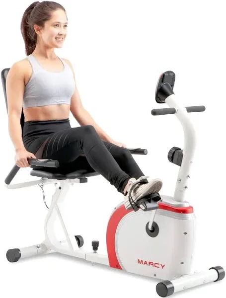 MARCY NS908R Recumbent Exercise BIKE-  White. Very good condition.