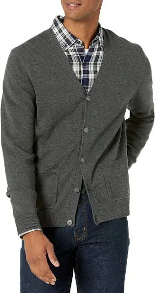 Amazon Essentials Men's Cotton Cardigan Sweater