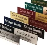 NAME BADGES / TAGS -Personalized Laser-engraved Magnet back or pin Lasercrafting