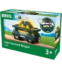 BRIO Light Up Gold Wagon 33896 New Free Expedited Shipping From japan