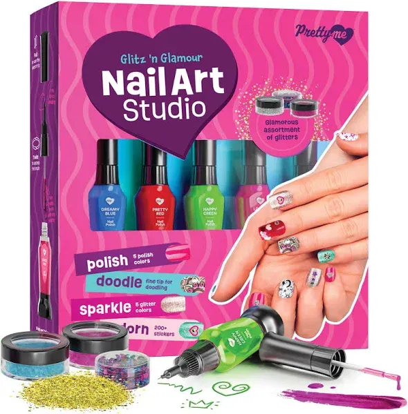 Nail Art Studio for Girls - Nail Polish Kit for Kids Ages 7-12 Years Old - Girl 