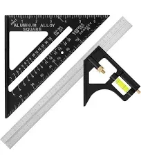 Mr. Pen Rafter Square and Combination Square Tool Set