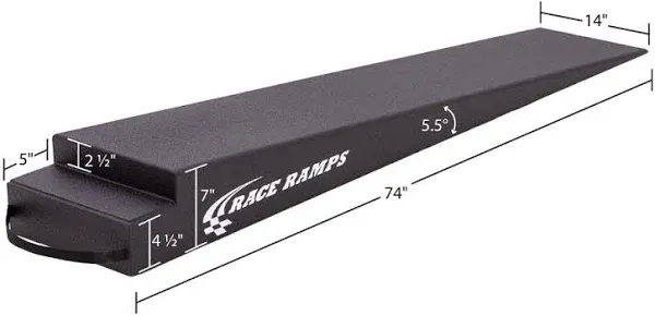 Race Ramps 7" H Trailer Ramp - 5.5 Degree Approach Angle RR-TR-7