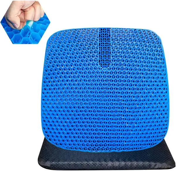 Gel Seat Cushion for Long Sitting (Thick &amp; Extra Large),Cool Seat Cushion,Cha...