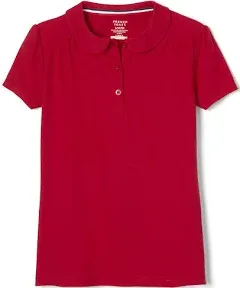 French Toast Girls' Short Sleeve Peter Pan Collar Polo