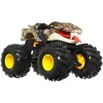 Hot Wheels Monster Trucks, Oversized 2023 Cage Rattler, 1:24 Scale, Metal