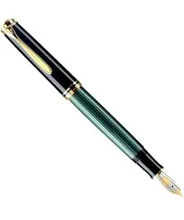 Pelikan Fountain Pen Souveran M800 Black Gold trim Nib EF / F / M NEW