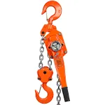 VEVOR 6 Ton 13200 lbs Capacity 10 ft. Come Along G80 Galvanized Carbon Steel with Weston Double-Pawl Brake Manual Lever Chain Hoist