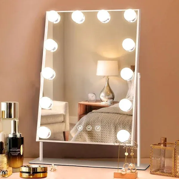 Hansong Large Hollywood Makeup Vanity Mirror with Lights