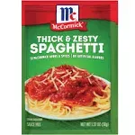 Mccormick Sauce Mix, Spaghetti, Thick & Zesty - 1.37 oz