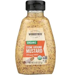 Woodstock Organic Stone Ground Mustard, 8 Oz (Pack of 12)