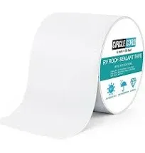 CircleCord RV Roof Tape White, 4 Inch X 50 Feet RV Tape, RV Sealant Tape for Camper Roof Repair, Trailer Roof Sealant, Stop Camper Roof Leaks, UV-Resistant, Weatherproof and Sturdy