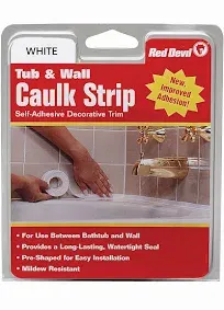 Red Devil 0151 (Wide) 1-5/8 In. X 11 Ft. Tub &amp; Wall Caulk Strip, 1-5/8&#034; X 11&#039;, W