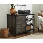 Steel River Industrial Metal & Wood Credenza with Drawers