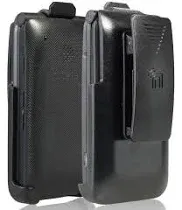 Holster for Go Flip Phone, Nakedcellphone Black Rotating/Ratc<wbr/>het Belt Clip 