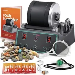 Advanced Rock Tumbler Kit w/ Digital 9-day Polishing Timer 3 Speed Settings 2022