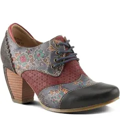 L'Artiste Adelvice-Fleur Ankle Bootie (Women) - Dark Plum