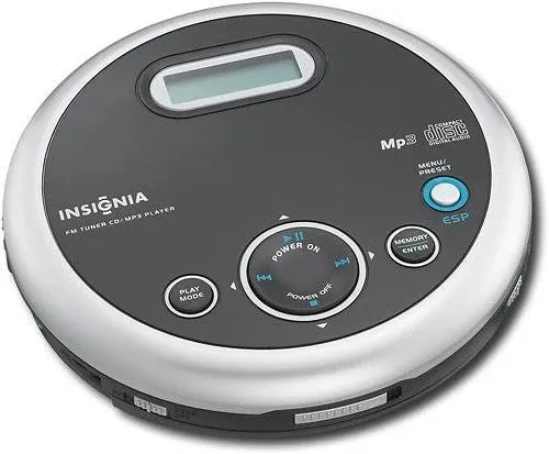 INSIGNIA NS-P5113 Portable CD Player MP3 Playback with FM Tuner Black Working