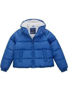 Rokka&Rolla Girls' Heavyweight Sherpa Lined Puffer Jacket