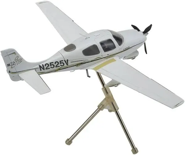 Cirrus SR22 Composite Aircraft &#034;N2525V&#034; White 1/72 Diecast Model Airplane