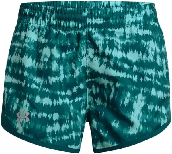 Girls' UA Fly-By Printed 3" Shorts