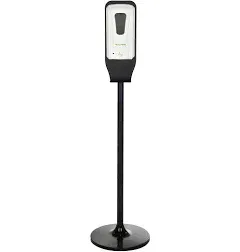 Alpine Industries Automatic Gel Hand Sanitizer and Soap Dispenser with Floor Stand