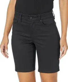 NYDJ Women's Petite Shorts 4P Ella Short- Black Black A591706