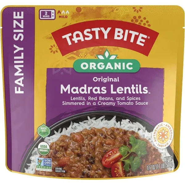 Organic Madras Lentils - 6 Pack