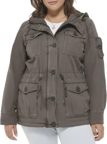 Levi's Women's Hooded Military Jacket