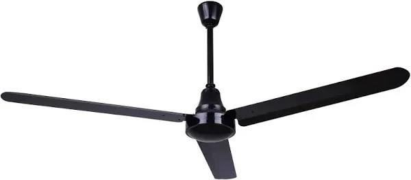 60" Black Weatherproof DC Industrial Fan