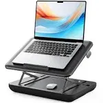 Eye Level Lap Desk Laptop Stand for Lap with Height and Angle Adjustble Sturd...