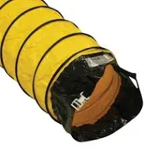 Rubber-Cal 12 in. D x 25 ft. Coil Flexible Ducting Air Ventilator Yellow 23-184-12-25