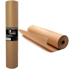 Natural Freezer Paper Roll (18 Inch x 175 Feet) - Poly Coated Moisture Resistant Wrap with Matte Side for Freezing Meats, Protects Against Freezer Burn