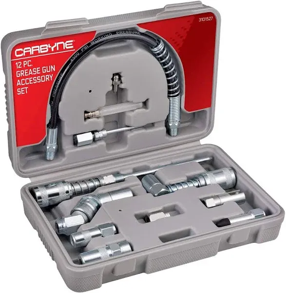 Carbyne 12 Piece Grease Gun Accessory Set