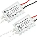 EMITEVER 24Volt LED Power Supply Driver 12W 2-Pack