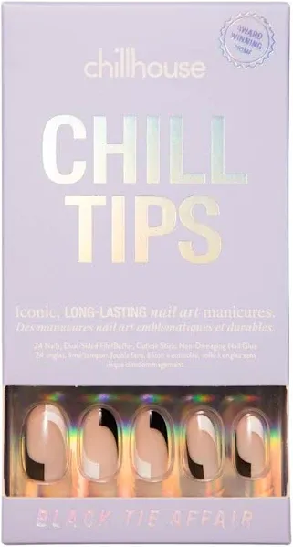 Chillhouse Chill Tips Black Tie Affair Press-On Nails