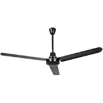 DC 60 inch Black Industrial Ceiling Fan